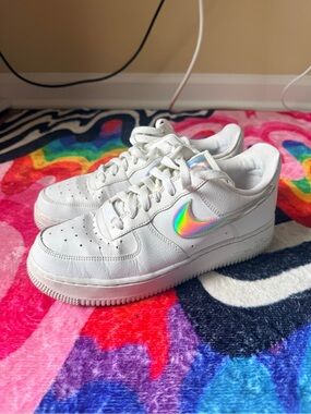 Holographic Nike Air Force One women 7.5